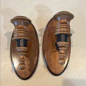 Vintage Wooden Wall sconces